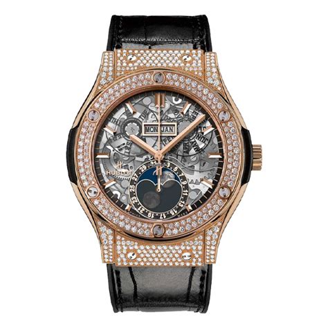 Hublot Classic Fusion Aerofusion Moonphase King Gold Pav Thanh Vertu