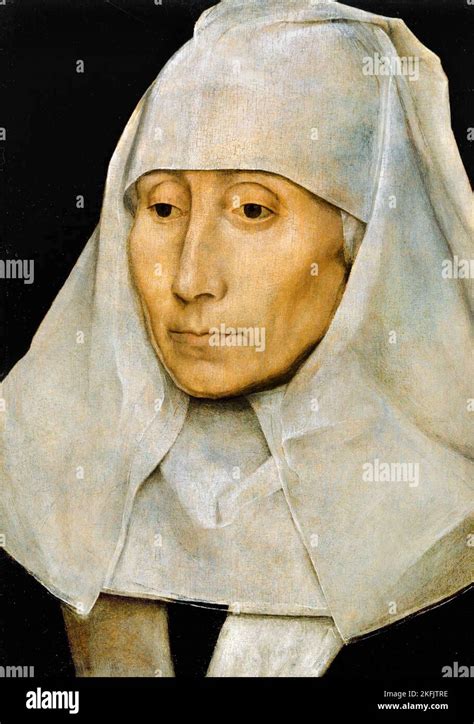 Hans Memling Portrait Of An Old Woman Circa 1468 1470 Oil On Panel