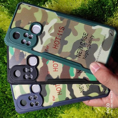 For Infinix Hot S X Shockproof Bumper Back Cover With Camo Flock Daraz Bd