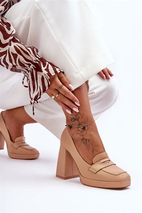 Cz Enka Sk Rzane Na Wysokim Obcasie Nude Alisa