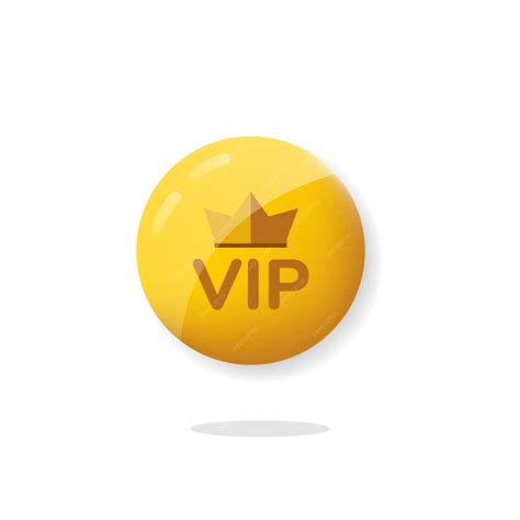 Кнопка vip с золотой каймой и текстом на иллюстрации | Премиум векторы