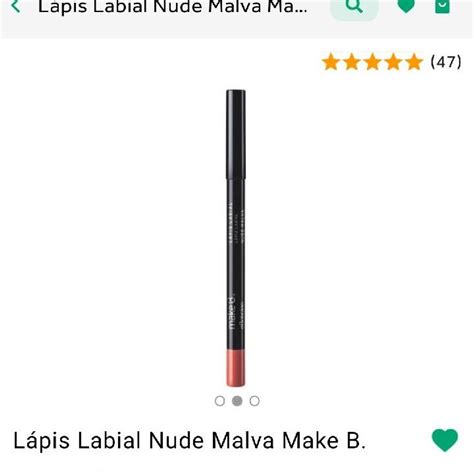 Lápis Labial Nude Malva Make B Maquiagem Feminina O Boticário Nunca