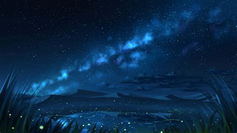 Starry Night Anime Wallpapers - Wallpaper Cave