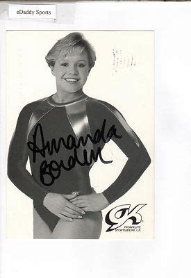 AMANDA BORDEN 1996 OLYMPIC GYMNAST SIGNED AUTOGRAPHED GK POSTCARD ...