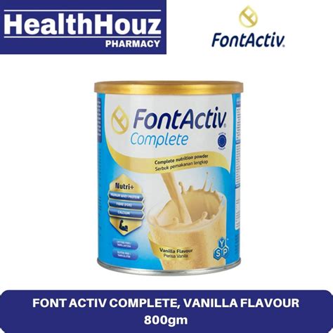 Font Activ Complete Vanilla Flavour 800gm Shopee Malaysia