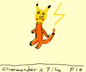 Pikachu and Charmander - Drawception