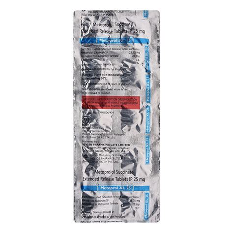 Metoprol Xl 25 Tablet 10s Price Uses Side Effects Netmeds