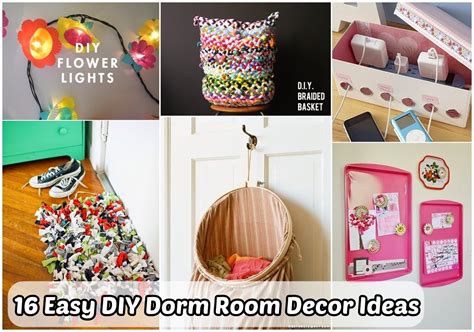 16 Easy Diy Dorm Room Decor Ideas Diy Craft Projects