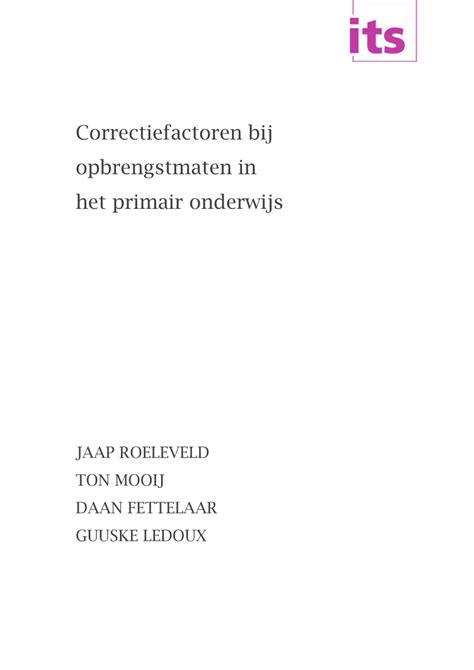 PDF Roeleveld J Mooij T Fettelaar D Ledoux G 2011