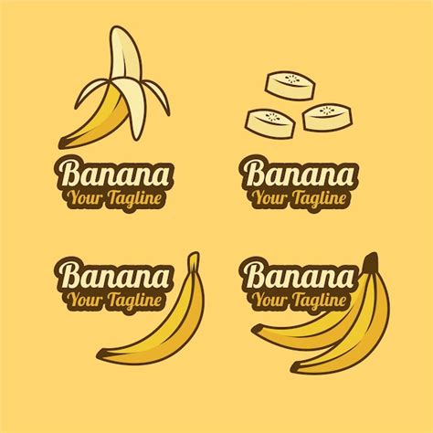 Premium Vector Banana Logo Collection