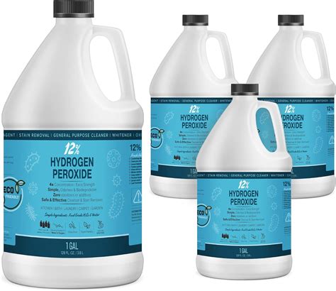 Amazon 12 Hydrogen Peroxide Solution 4 Gallons Just Food Grade