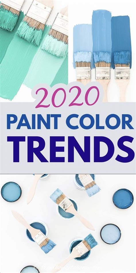 Paint Colors That Are Blue And Green With The Words 2020 Paint Color