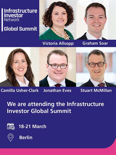 We are attending the Infrastructure Investor Global Summit in Berlin