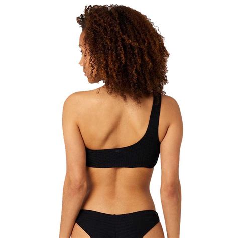 Rip Curl Custom Rib One Strap Bikini Top Black Dressinn