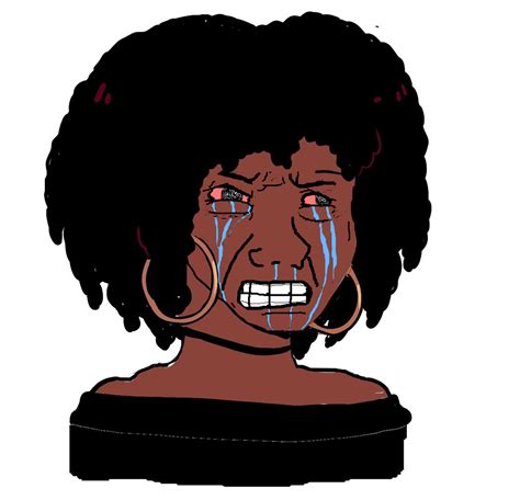 Crying black wojak girl : r/WojakTemplate