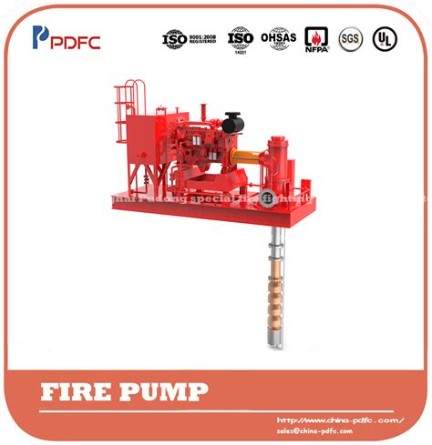 Ul Listed Vertical Turbine Fire Pump For Fire Fighting System Ul