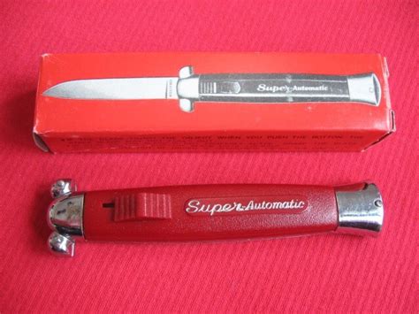 Vintage K 108 Super Automatic Otf Switchblade Knife In Box