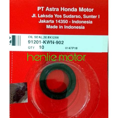 Jual Seal Sil Magnit Kruk As Kanan Vario 125 Asli Ori 91201 KWN 902