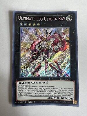 Yugioh Ultimate Leo Utopia Ray Secret Rare 1st Edition BROL