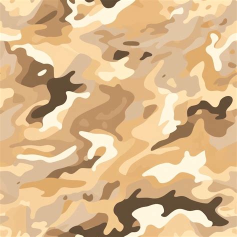 Premium Ai Image Abstract Desert Camouflage Pattern With Dune Shapes