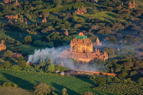 Bagan Burning Trash Aerial Travel Documentary Photography By Toby