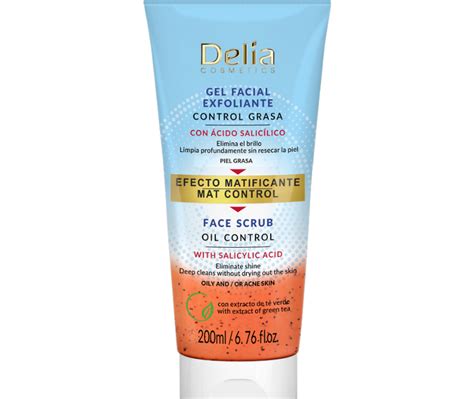 Gel Facial Exfoliante Control Grasa Delia Colombia