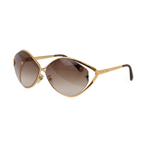 Louis Vuitton Laurel Sunglasses Z0410u 92w Gold Luxity