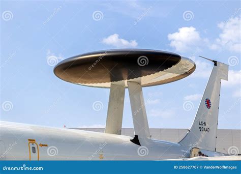 Nato AWACS E-3 Sentry Radar Plane Dome Close Up. Wunstorf, Germany ...