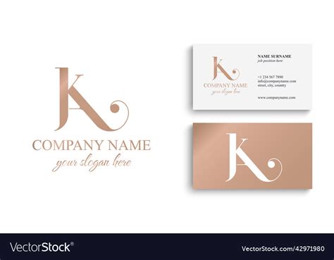 K letter monogram elegant luxury logo Royalty Free Vector