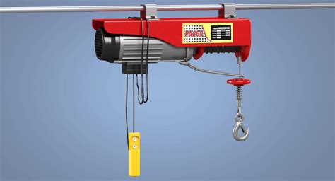 Mini Wire Rope Electric Hoist D Model Max Obj Fbx Free D