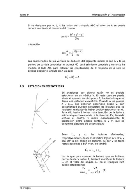 Triangulacion Y Trilateracion Topografia Pdf