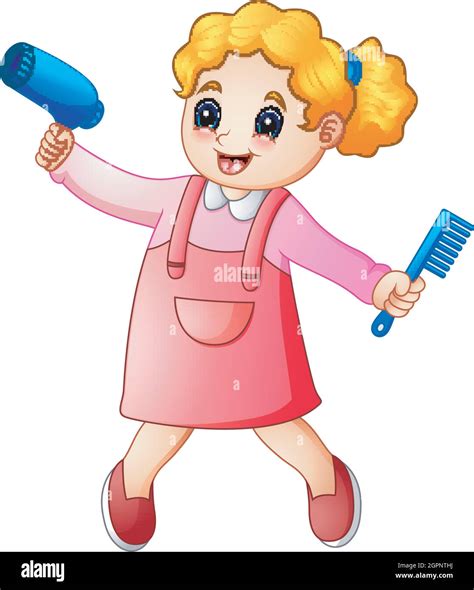 Fille Boucl Blonde Dessin Banque D Images Vectorielles Alamy