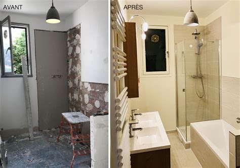 Rénovation salle de bain harmonieuse et fonctionnelle Ménelet fils