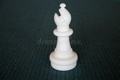 White Bishop Chess Piece Dark Background Stock Image Image Of Base