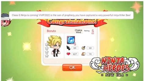 Cara Mendapatkan Ninja Boruto Secara Gratis Di Ninja Heroes New Era