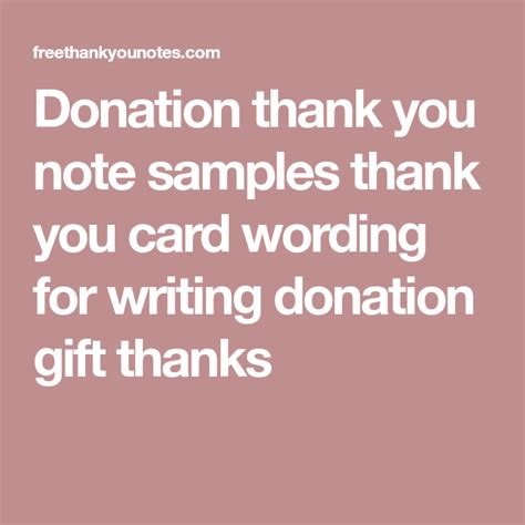 Thank You For Your Donation Card Template