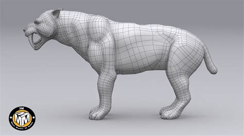 Smilodon 3D Model $75 - .obj .max .fbx - Free3D