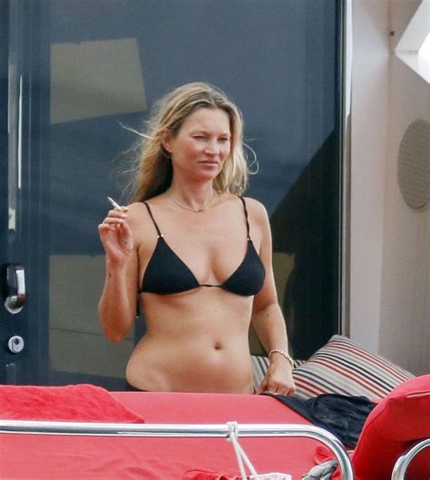 KATE MOSS In Bikini At A Yacht In Spain 08 03 2020 HawtCelebs