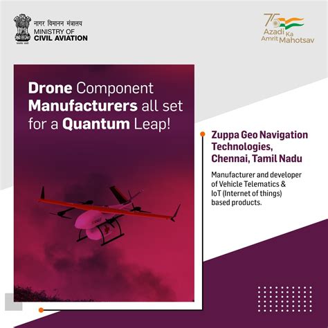 MoCA GoI On Twitter Opportunities Galore For Indian Drone Component