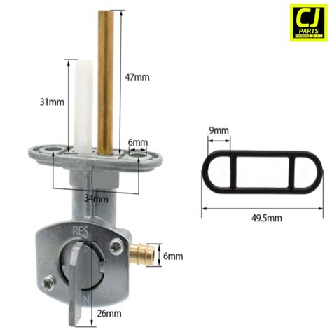 Torneira Gasolina Tanque Yamaha Xt Xt Dt Dt Cj Parts