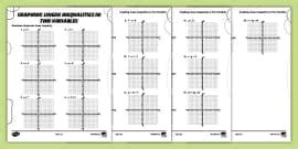 Graphing Linear Inequalities Worksheet Twinkl Usa Twinkl