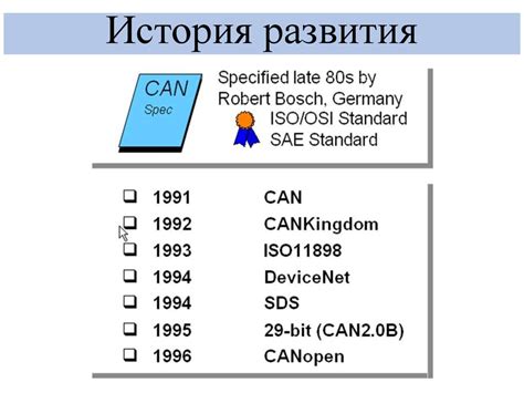 Интерфейс связи CAN - презентация онлайн