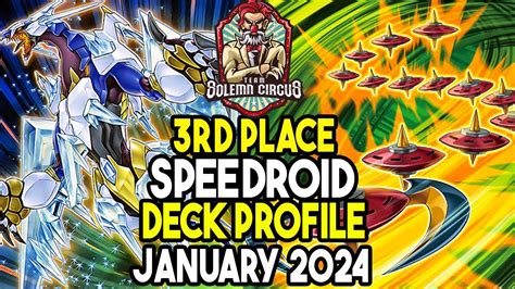 Yu Gi Oh 3rd Place Speedroid Deck Profile January 2024 YouTube