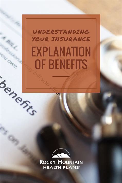 Understanding Your Insurance Explanation Of Benefits Understanding