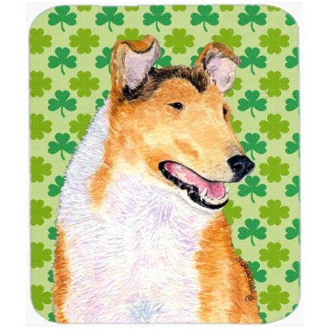 Collie Smooth St Patricks Day Shamrock Portrait Mouse Pad Hot Pad Or Trivet 1 Frys Food Stores