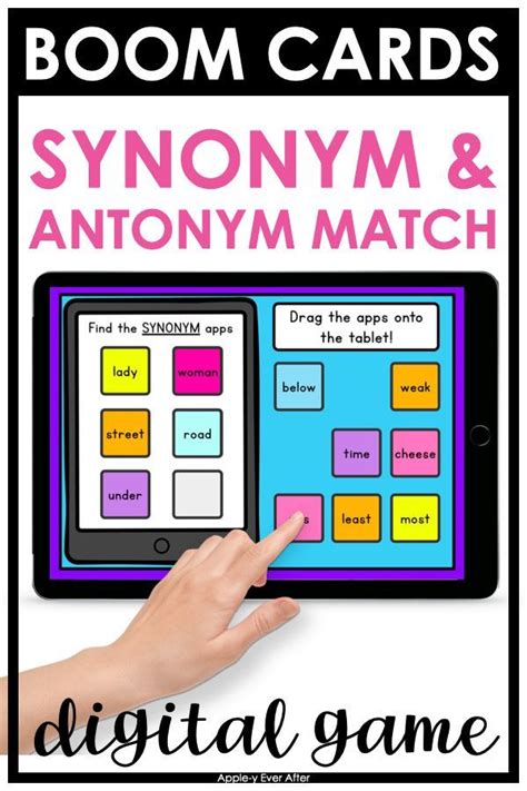 Synonyms Antonyms Grammar Boom Cards Distance Learning