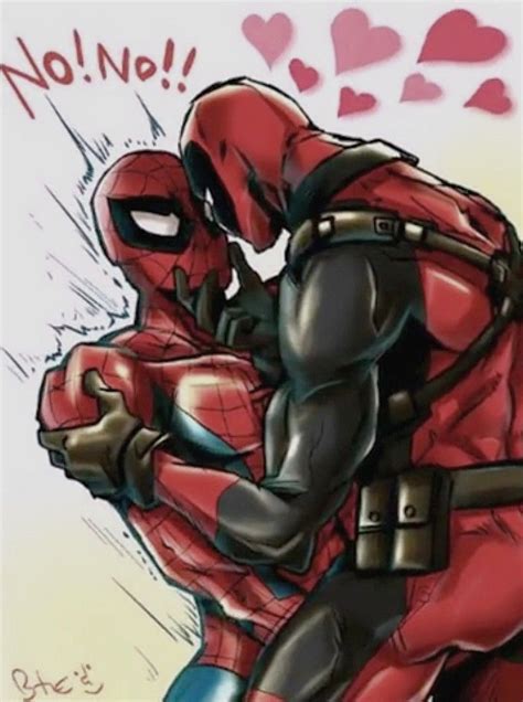 Pin By дернара 25 On Любимые пидоры ️ Spideypool Deadpool And Spiderman Deadpool X Spiderman