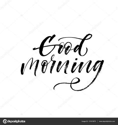 Good Morning Phrase Stock Vector Gevko93 131615672