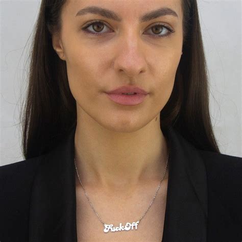 "Fuck Off" Sterling Silver Statement Necklace - True Rocks