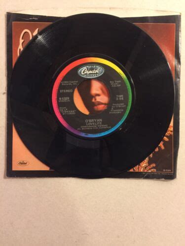 Obryan Lovelite Capitol Records Picture Sleeve 45 Rpm 7 Record Used